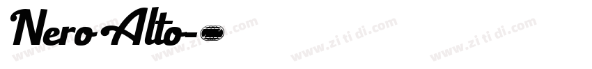 Nero Alto字体转换